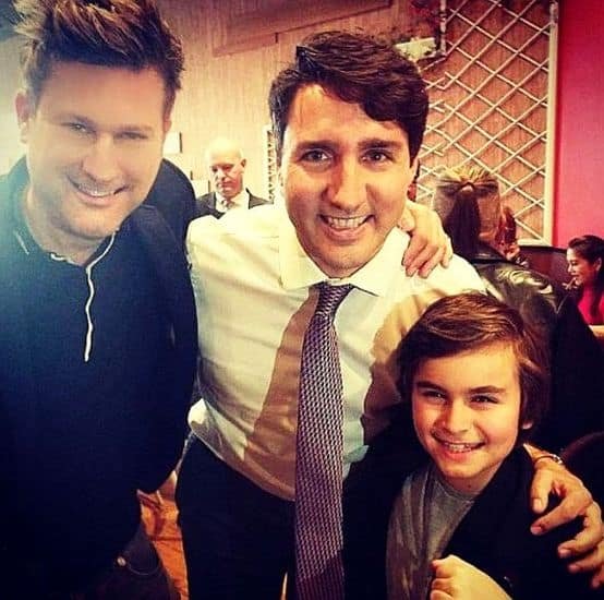 Chance Hurstfield With Canadian President Justin Trudeau