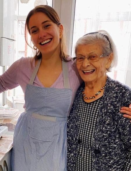 Beril Pozam Image With Her Grandmother